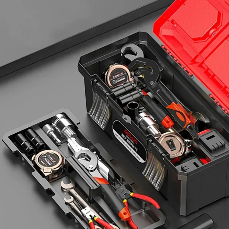 Imagem -02 - Multifuncional Portátil Tool Organizer Várias Especificações Tool Box com Alça Industrial Grade Layer Storage Box