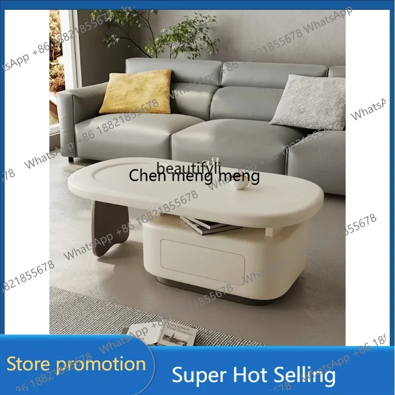 

Журнальный столик из каменной плиты ss, гостиная, бытовая, маленькая квартира, светлый, роскошный, современный, простой, дизайнерский, минималистичный, овальный кофе 3001