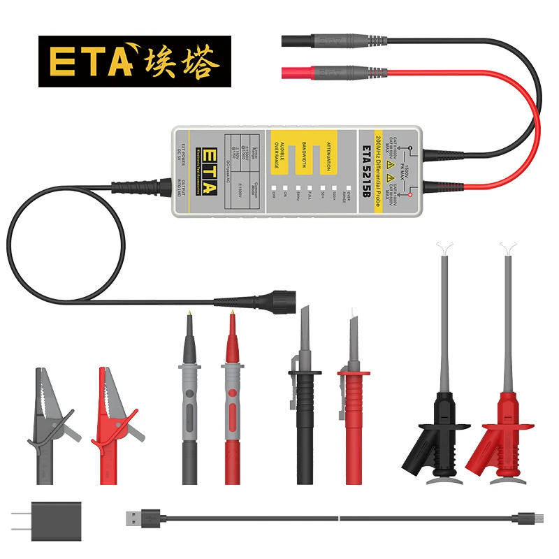 ETA ETA5010B High Performance Differential Probe Oscilloscope High Voltage Active Probe Differential Signal Measurement