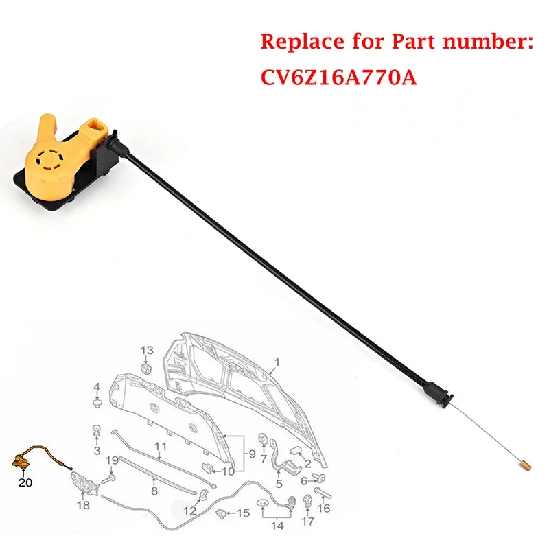 Car Hood Latch Release Pull Handle Cable CV6Z16A770A For Ford Focus 2012 2013 2014 2015 2016 2017 2018 Auto Accessories