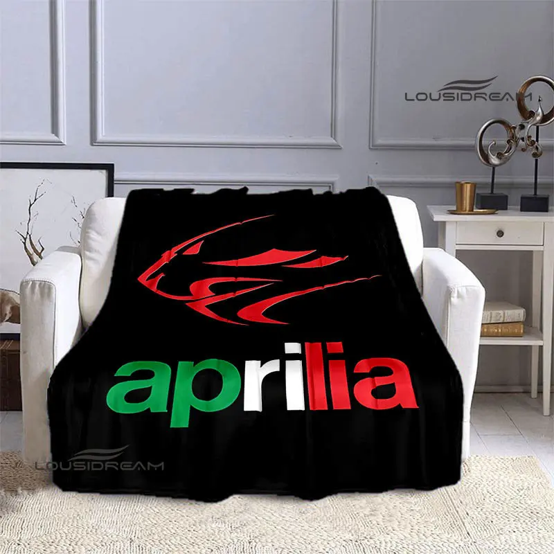 Aprilia Motorcycle Logo Printed Blanket Fashion Warm Blanket Soft And Comfortable Blanket Home Travel Blanket Birthday Gift