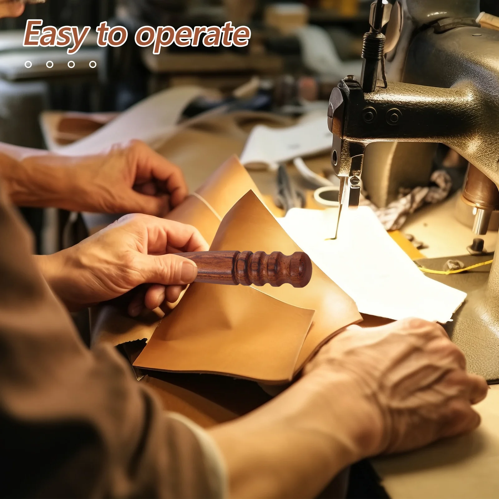 

Edge Burnisher Round Wood Craft Tool Smooth Refined Finish for DIY Projects Polishing Rod Burnishing