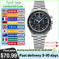 2025 New PAGANI DESIGN Tribute to CK2998 Moon Watch Retro Luxury Quartz Watches For Men Stainless steel Sport Chronograph Man