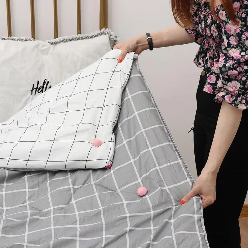 6Pcs/Set BedSheet Quilt Clip Anti-Slip Blanket Buckles Duvet Cover Fastener Clip One Key To Unlock Quilt Holder Fixator Grippers