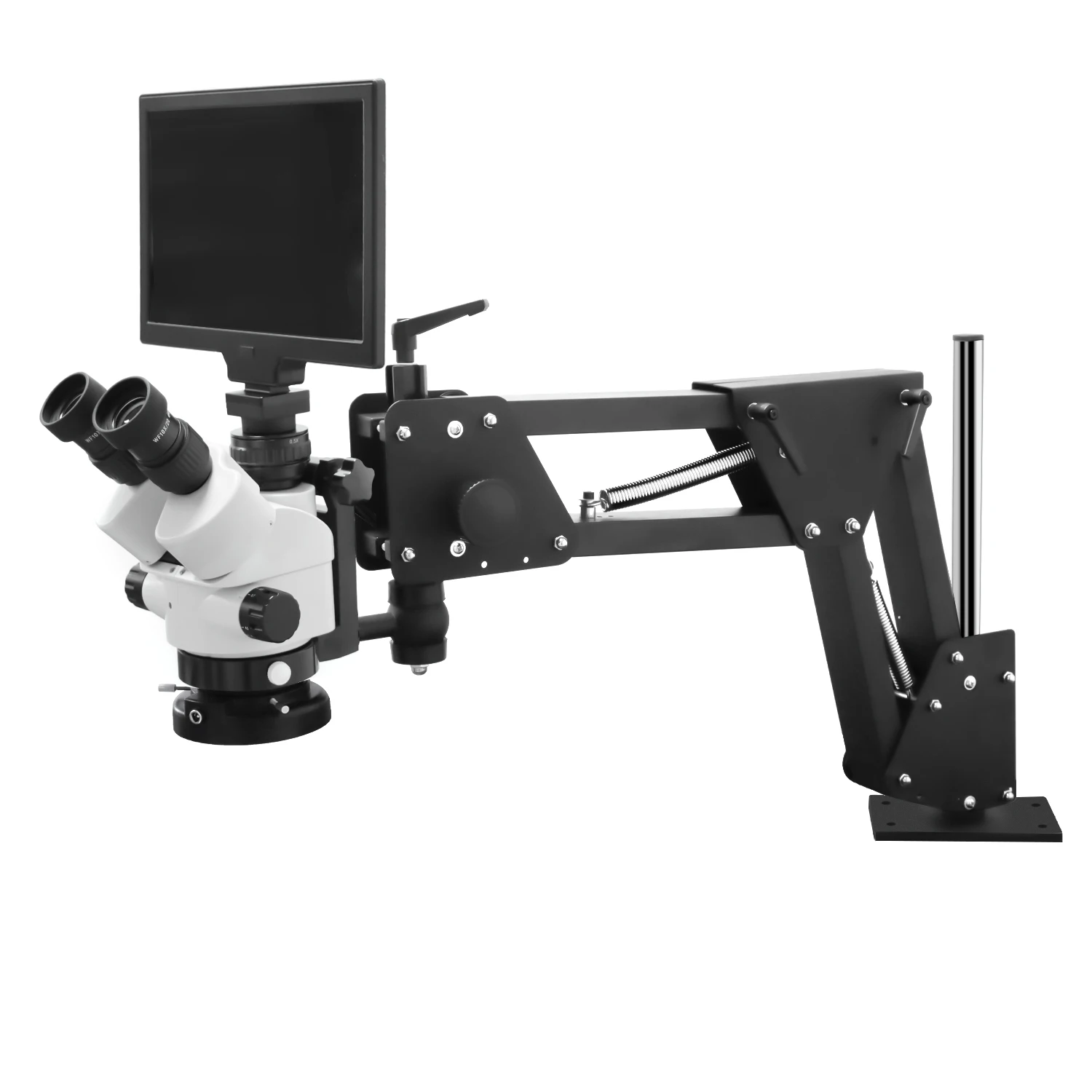 MS01B Jewelry Engraving Precision Stereoscopic Microscope, 7*45X  with screen,Binocular Microscope ,Jewelry tools