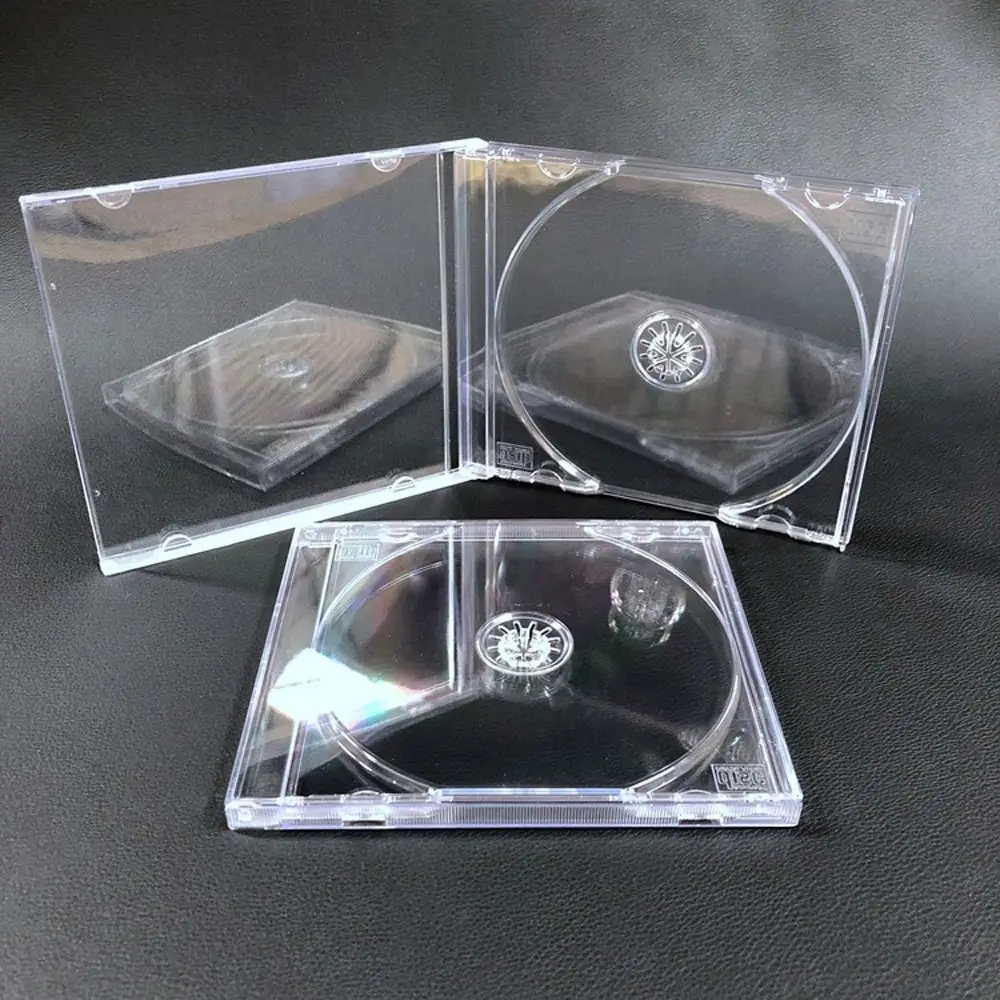 Translucency CD Protective Case Dust Protection Anti-scratch Disc CD Box Clear Empty Single Disc Storage Home Cinema Shop