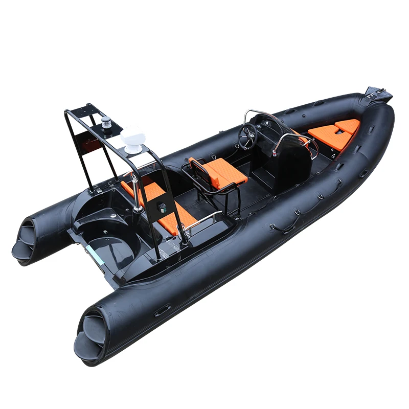 

CE Certified 5.8m Hypalon Rib Inflatable Dinghy Drifting Fishing Rowing Fiberglass PVC Material Outboard Included