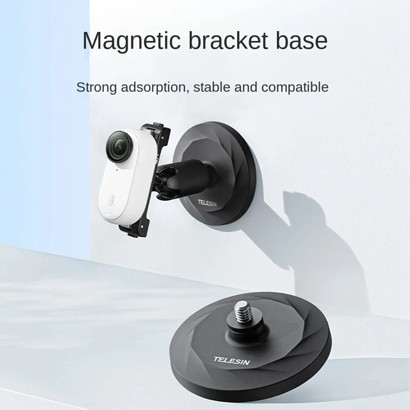 TELESIN 1 Piece Magnetic Suction Bracket Base Action Camera Holder Replacement Parts For Insta360 G03 Action Camera Accessories