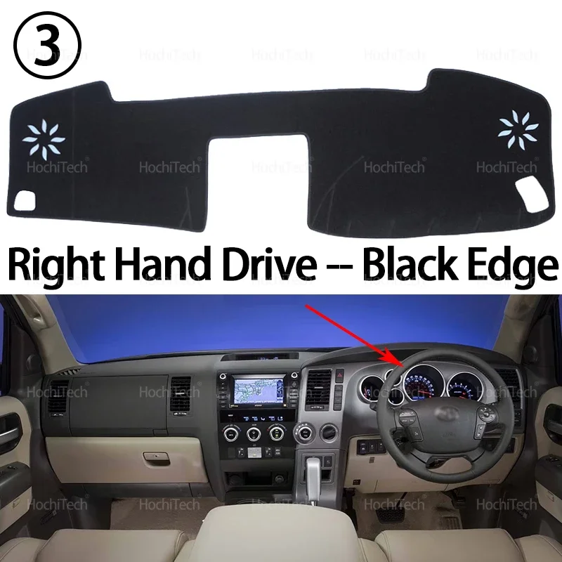 Armaturenbrett Abdeckung Bord Anti-Rutsch-Matte Schützen Pad Auto Sonnenschirm Teppich Teppich Für Toyota Tundra 2007-2013 Toyota Sequoia 2008-2017 – Detail 11