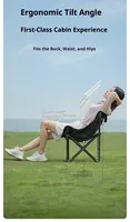 BLACKDOG Outdoor Breathable Folding Chair Seat Camping Portable Beach Weight-bearing  Fishing Wear-resistant Ultra-light Chair