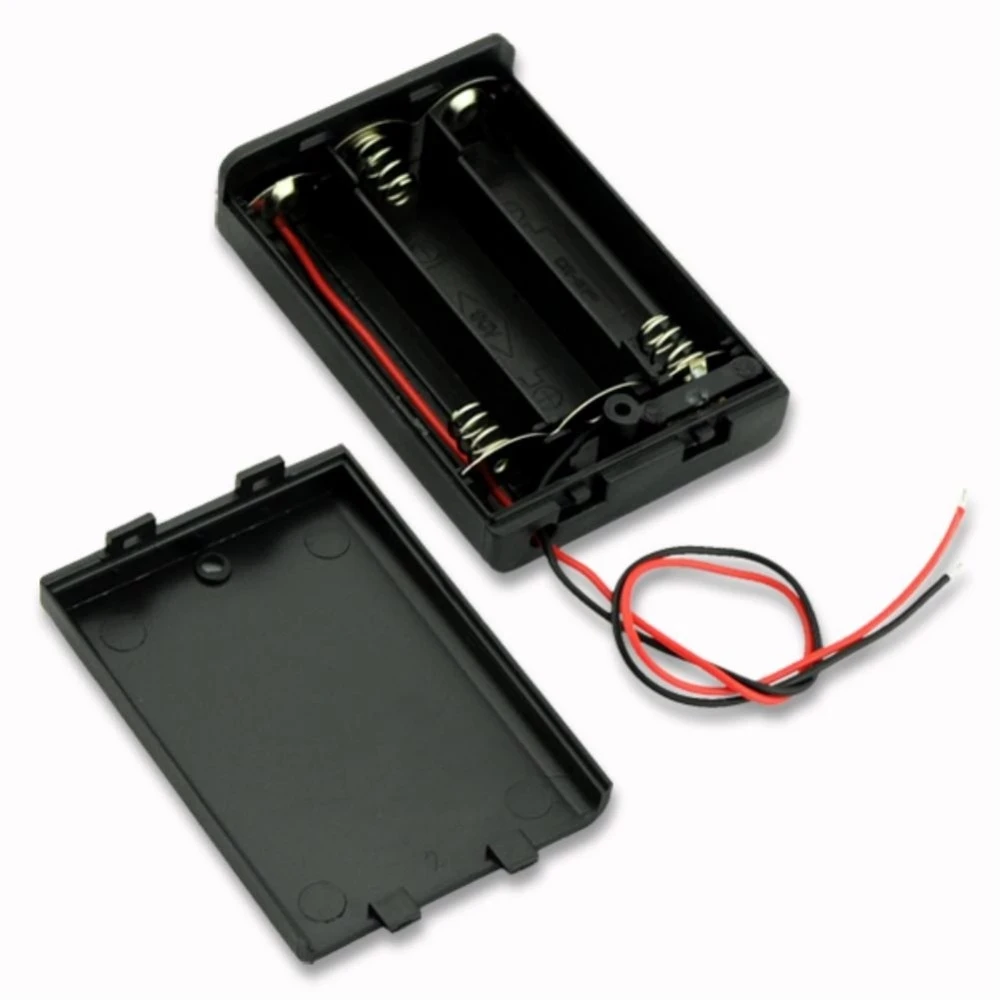 3 Slots AA Battery Case DIY 4.5V 3aa Battery Holder Box Storage Case With Switch