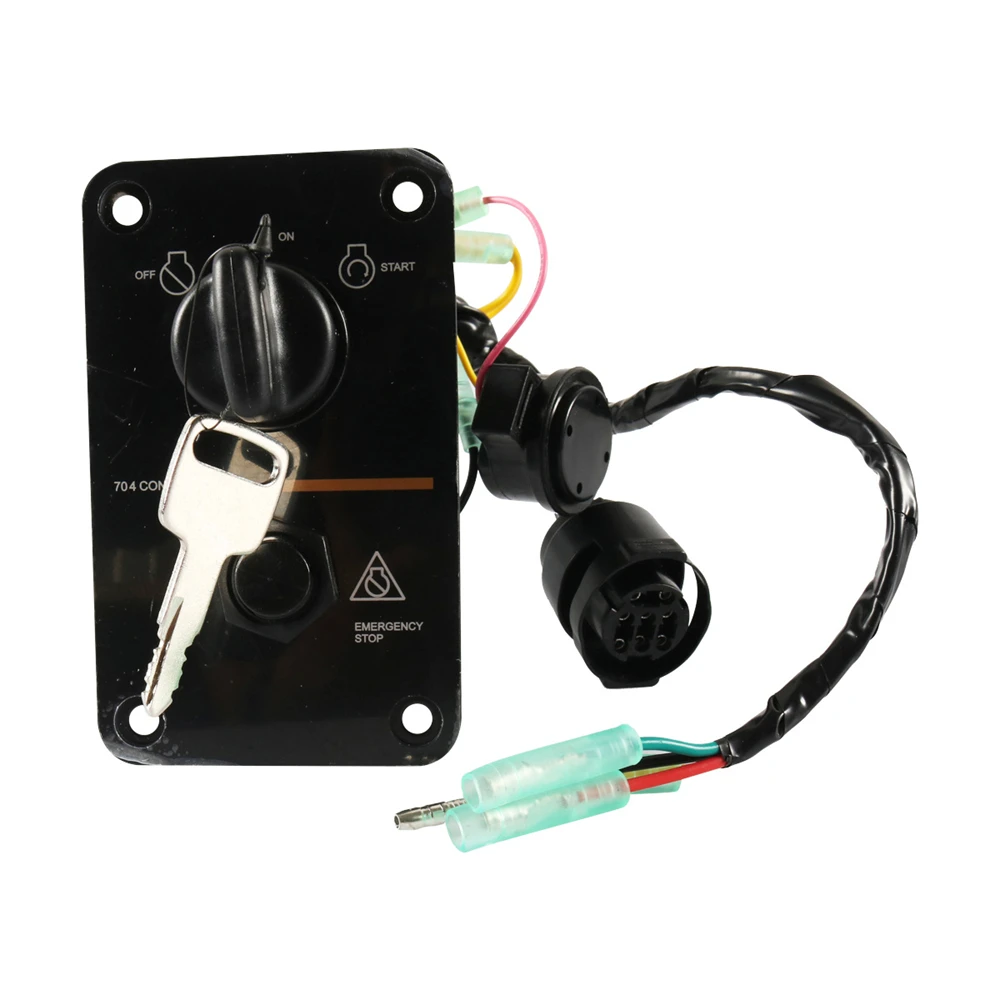 Switch Panel Outboard Single Engine Key Switch Panel Assembly On-Off-Start 704 Control Box for Yamaha Outboard Yacht