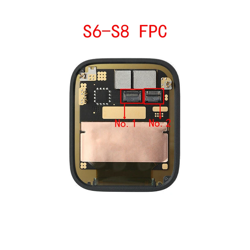 2-5PCS LCD Display Touch Screen FPC Connector Contact For Apple iWatch Watch S8 S7 S6 S5 S4 S3 S2 SE 2 41MM 40MM 42MM 44MM 45MM