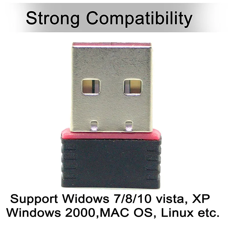 Nuovo MT7601 Mini USB WIFI Adattatore 802.11n/g/b Antenna WiFi 150Mbps Wireless LAN Scheda di Rete USB Esterna Wifi Per Desktop Laptop