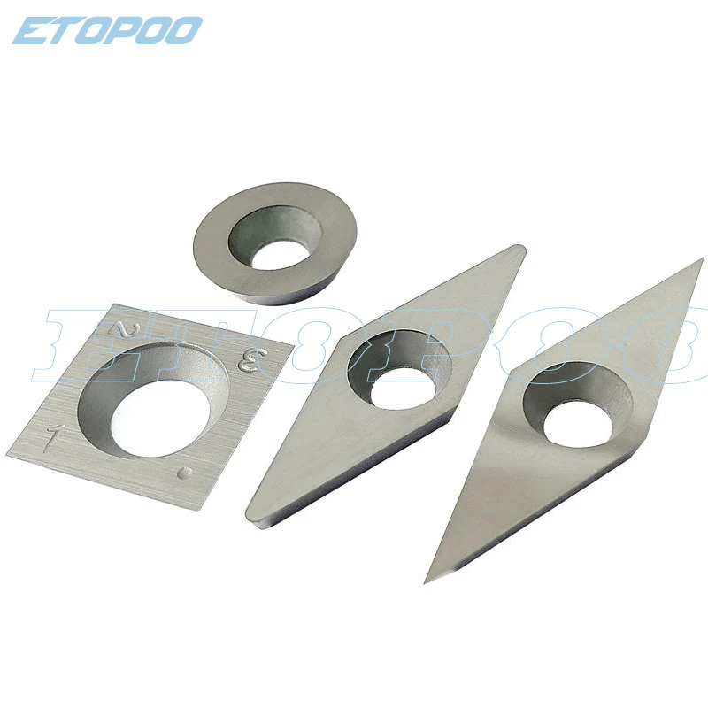 Diamond Square Round Blades High Hardness Carbide Inserts Woodworking Turning Cutters for Boring Bar