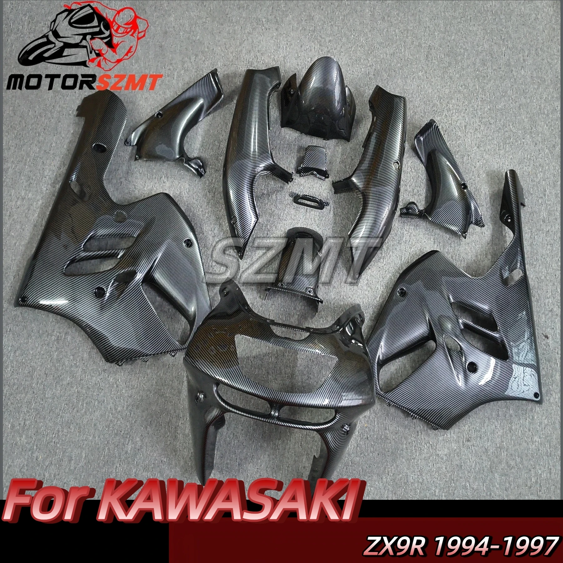 for Kawasaki ZX-9R ZX9R 1994 1995 1996 1997 Motorcycle Replacement Bodywork Set Injection ABS Plastics Full Fairings Panel Kit