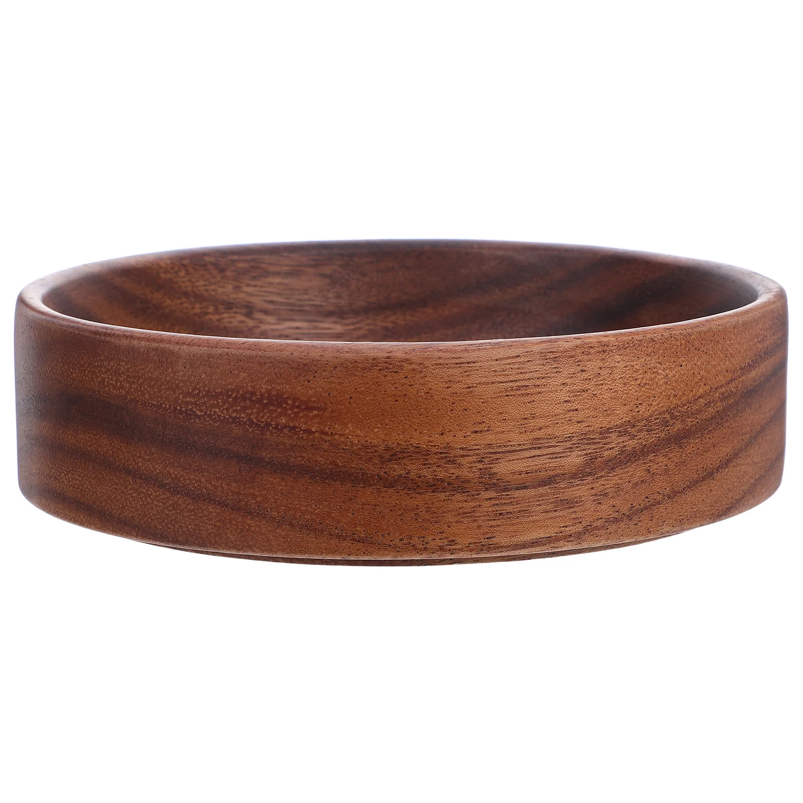 

Wooden Round Serving Bowl for Salad Fruit Pasta Cereal Rustic Large Mixing Snack Bowl Handcrafted Kitchen Dining Accessory