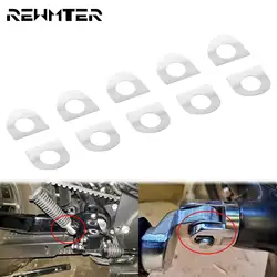 Universal 10PCS Foot Pegs Mount Kit Pins Floorboards Footrest Pads Spring Washer For Harley Dyna Touring Sportster XL Softail FL