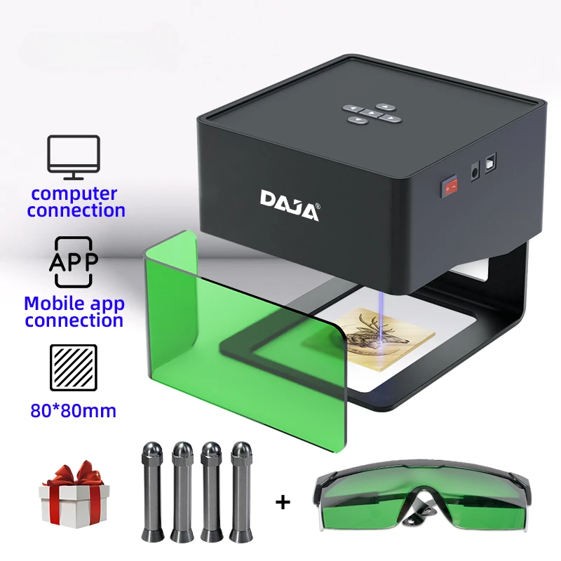 CSZJ Laser Engraver CNC Diy DJ6 Laser Engraving Machine 3000mw Fast Mini Logo Mark Printer Cutter Woodworking Wood Plastic