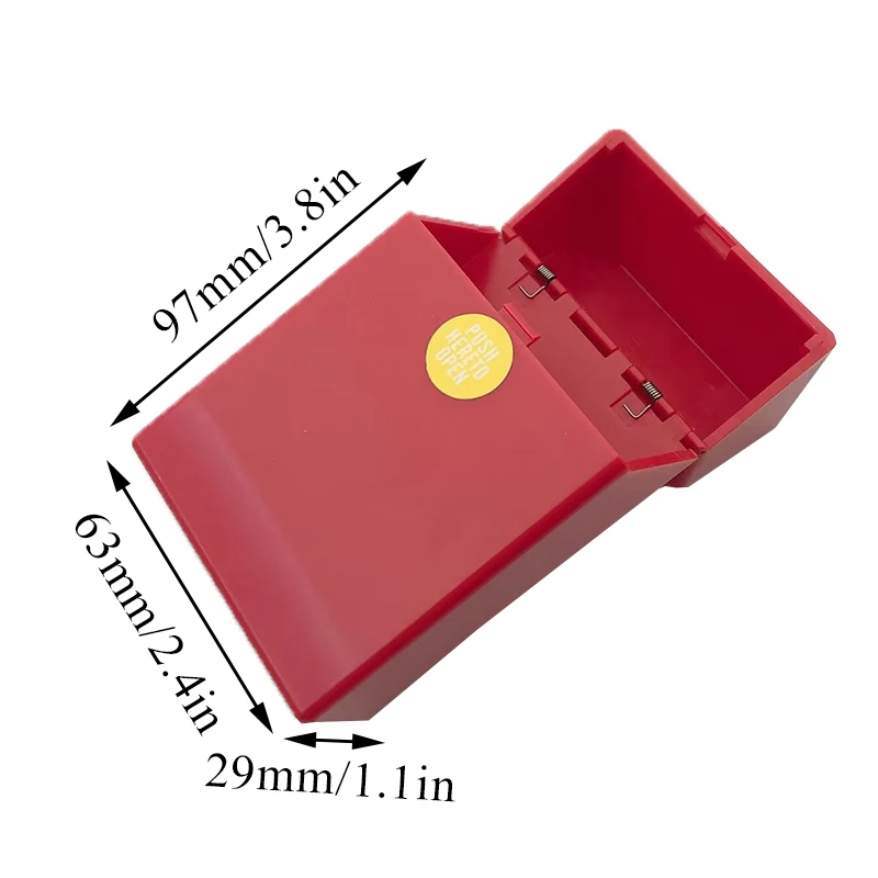 Plastic Small Card Collection Organizer Photo Card Holder Box Flip Lid Credential Holder Idol Photo Storage Case Cigarette Case