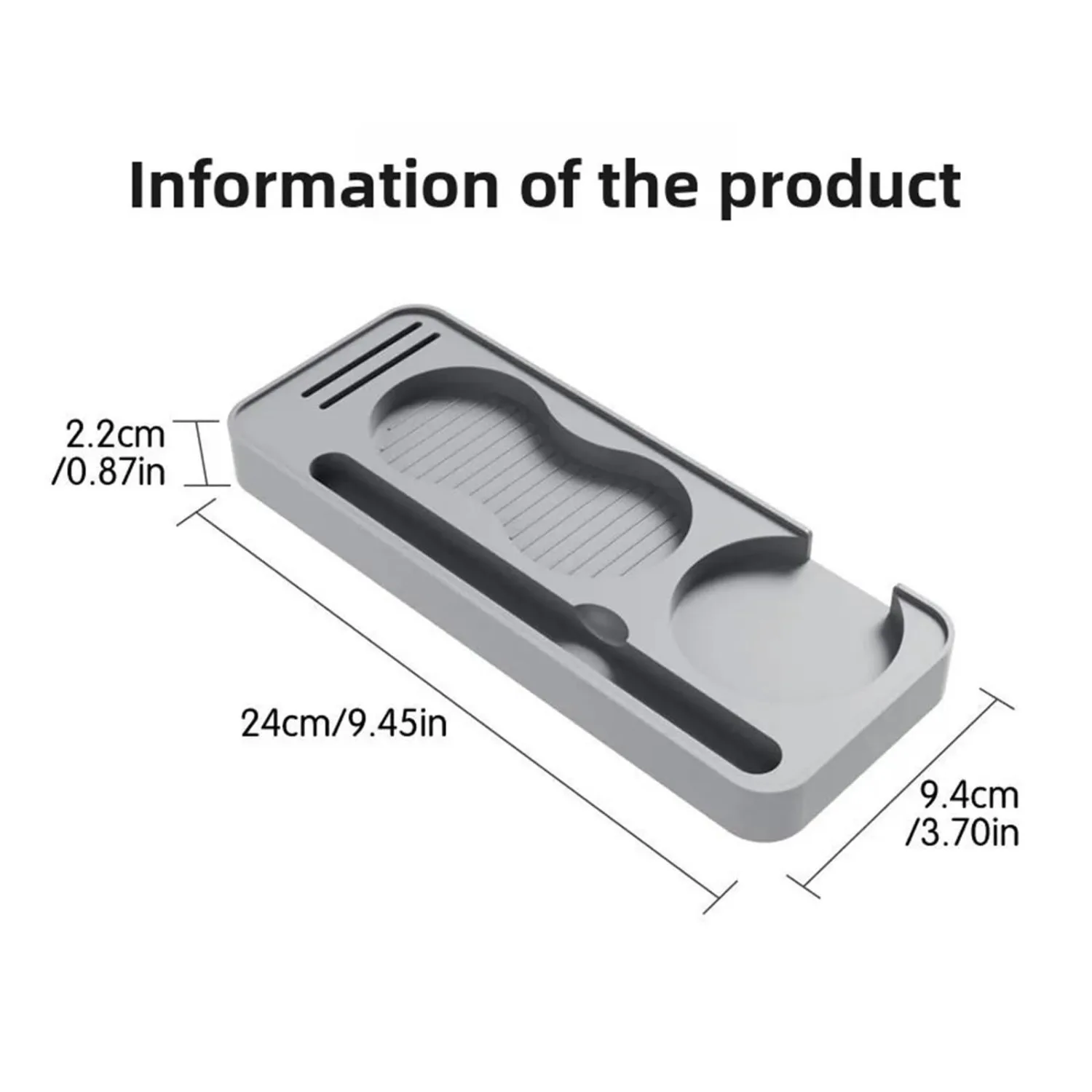 Silicone Coffee Powder Holder Tamper Storage Board Coffee Distribution Tool Water Distribution Mesh Storage Board Coffee Utensil