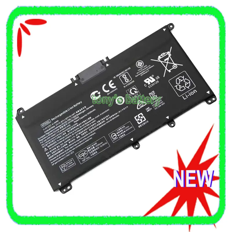 New HT03XL Battery For HP Pavilion 15-da0xx 15-CS0xxx 14-cf0018ca 14-CE0034TX 15-CS0037T 17-BY 250 255 340S 470 G7 L11421-2C2