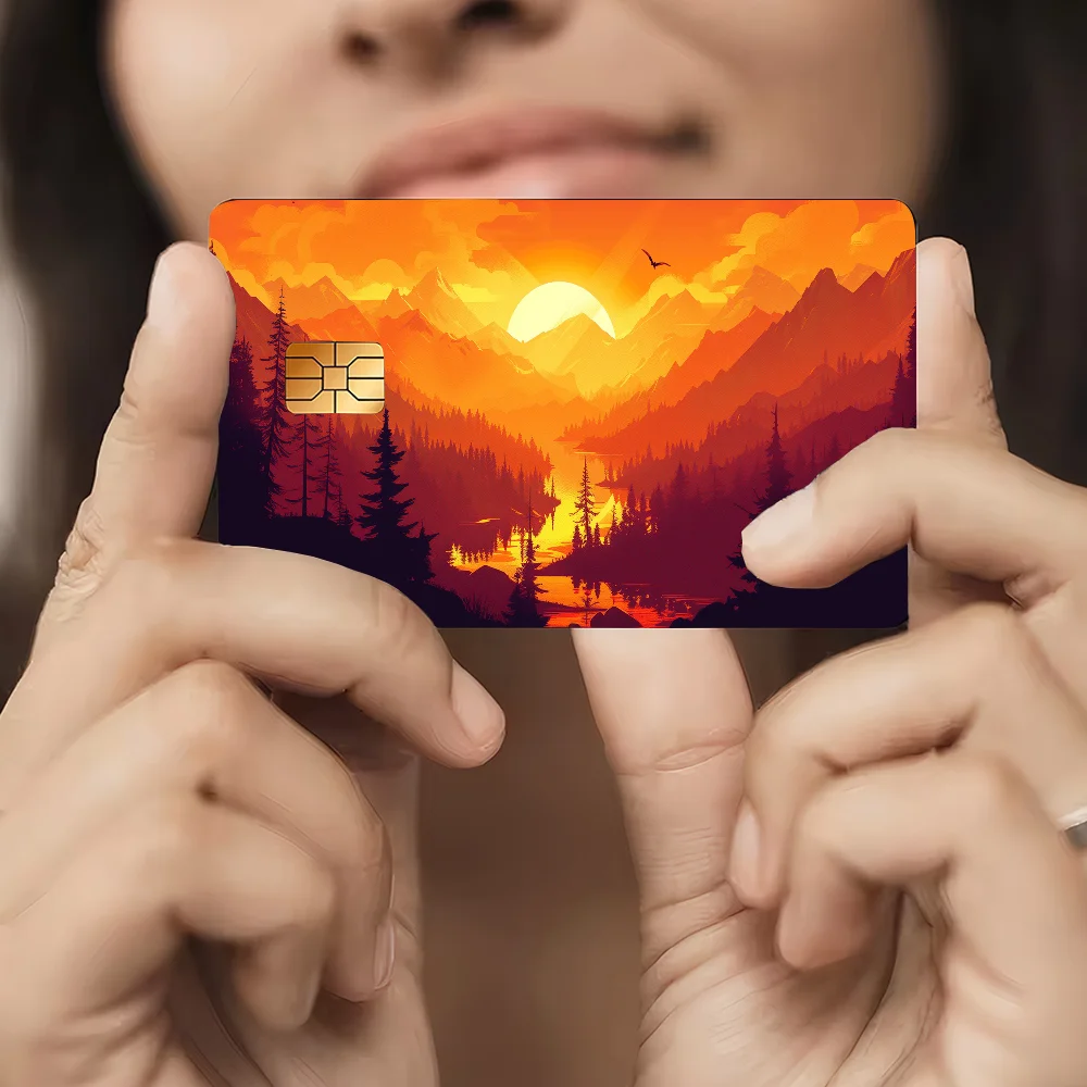 Firewatch Forest HD Print 100% رائجة البيع أمين الائتمان الخصم البنك بطاقة حافلة بطاقة فيلم الجلد ملصق