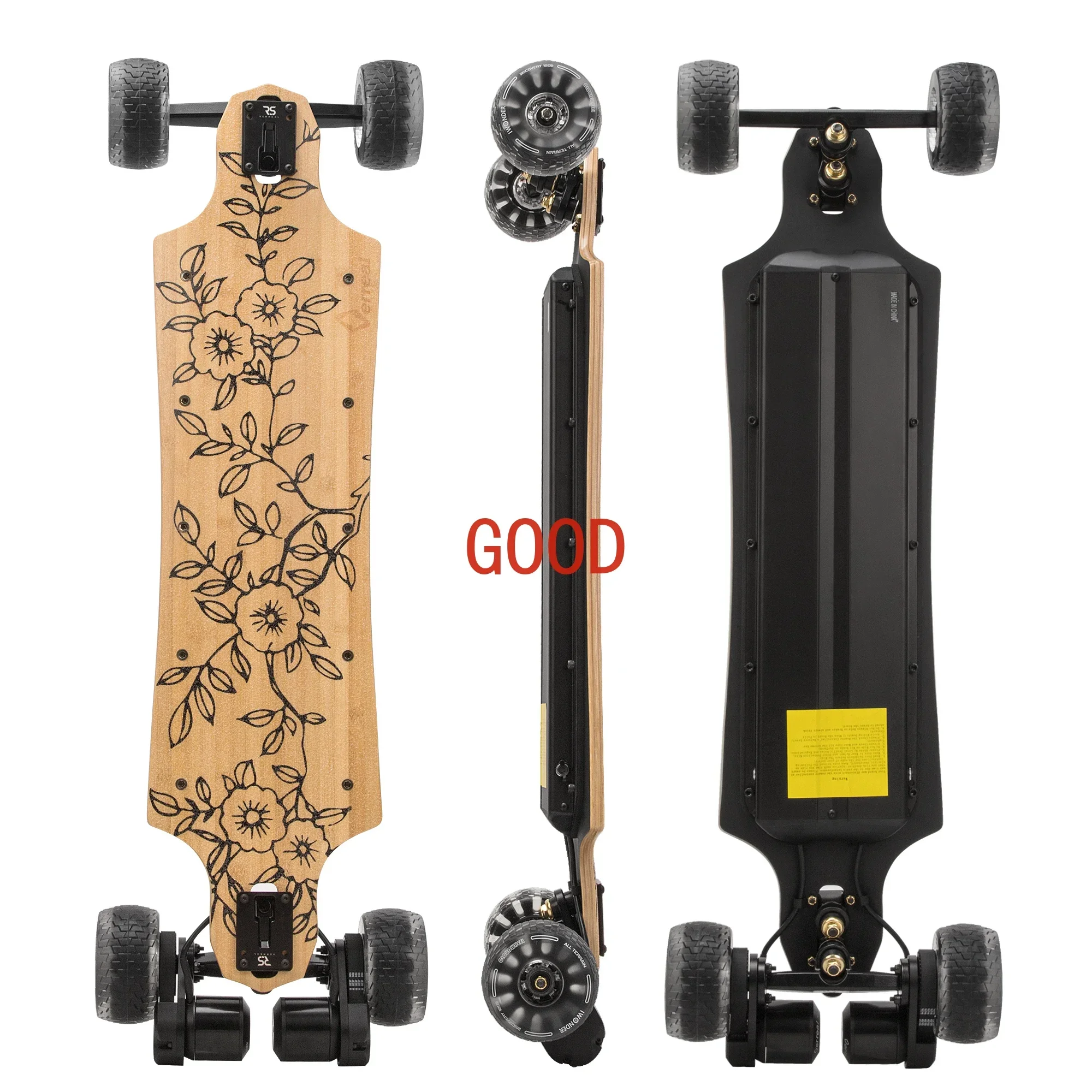 

Verreal RS 120 Electric Skateboards & Longboards Dual 4000W 6368 Motors Range 31 Miles/50 Kilometers Top Speed 26MPH/42KMPH