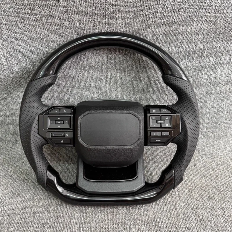 Really Carbon Fiber Customized Steering Wheels For Toyota Landcruiser Prado LC200 LC300 LC250 Steering Wheel Assembly Modified view 2
