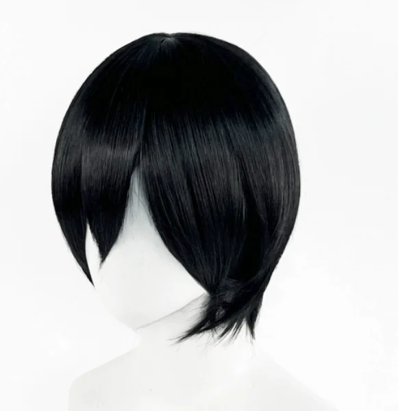 Bob corto Mikasa Ackerman pelo sintético liso Bob corto peluca mujeres negras uso diario Bob corto pelucas rectas fiesta Cosplay