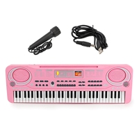 Keyboard Piano, 61 Keys Portable Electronic Piano for Kids, Digital Music Piano Keyboard Educational for Girls Dropship