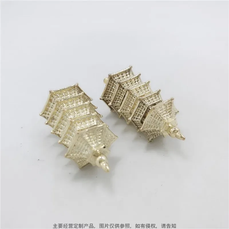 Create building tower mold ornaments, matching screw home improvement craft jewelry, modern hard soft decoration