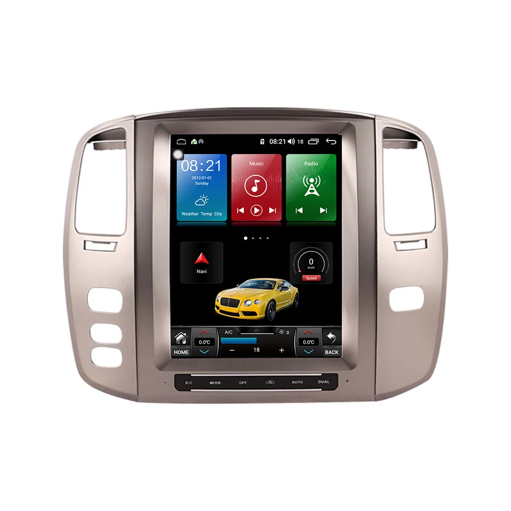 Dla Lexus LX470 2004-2006 Android Radio samochodowe Auto Multimedialny odtwarzacz wideo Nawigacja GPS Bezprzewodowy Carplay