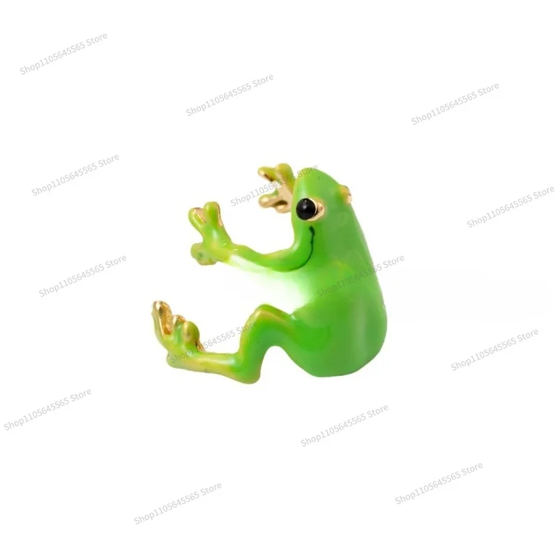 Tree Frog Cute Personality Frog Adjustable Ring (2 Pieces)