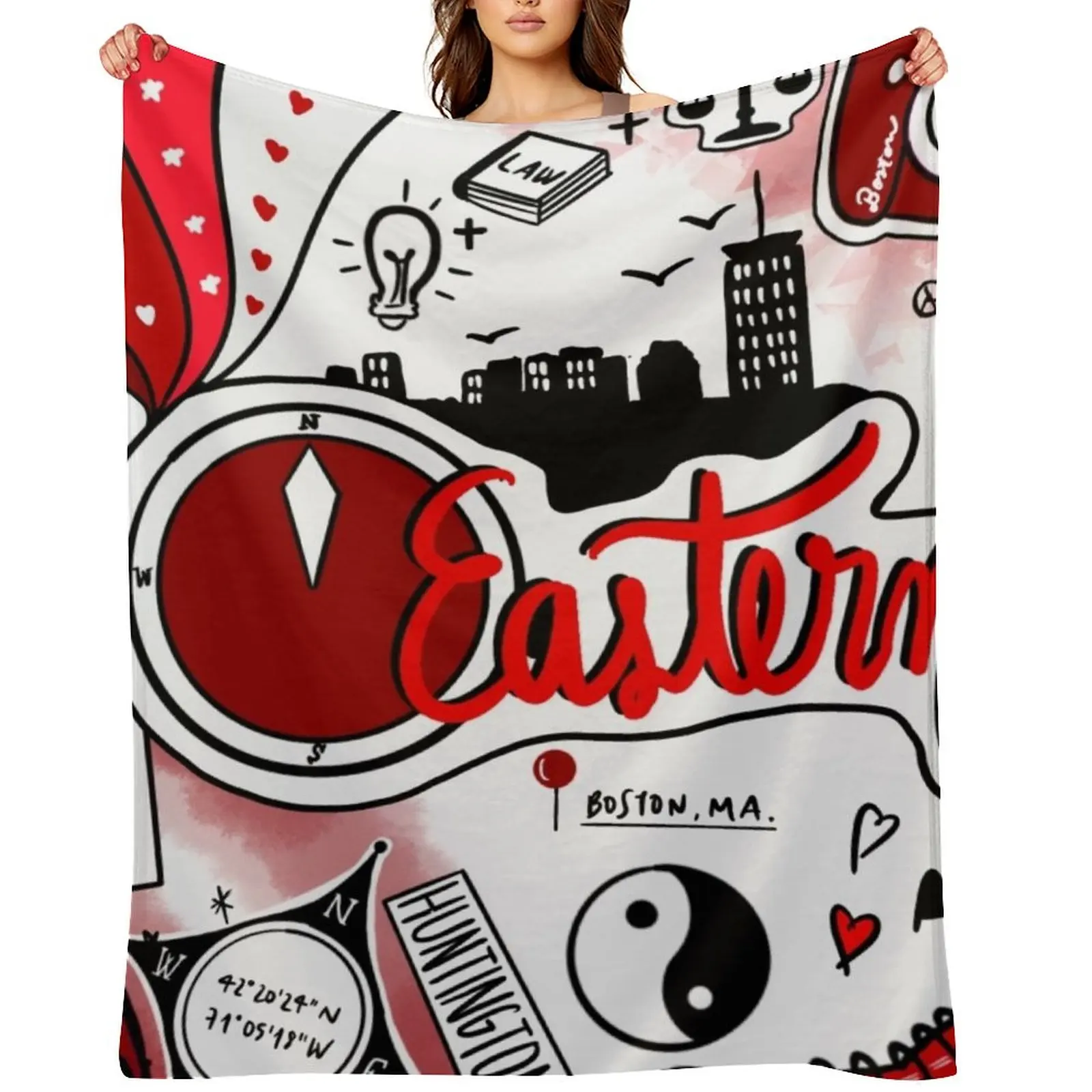 

NEastern Throw Blanket Soft Big Stuffeds Retros Picnic Blankets