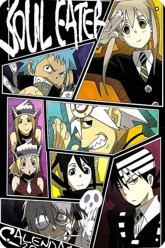 Soul Eater Anime Poster Metallblechschild Wanddekoration Schilder, Kunstplakette