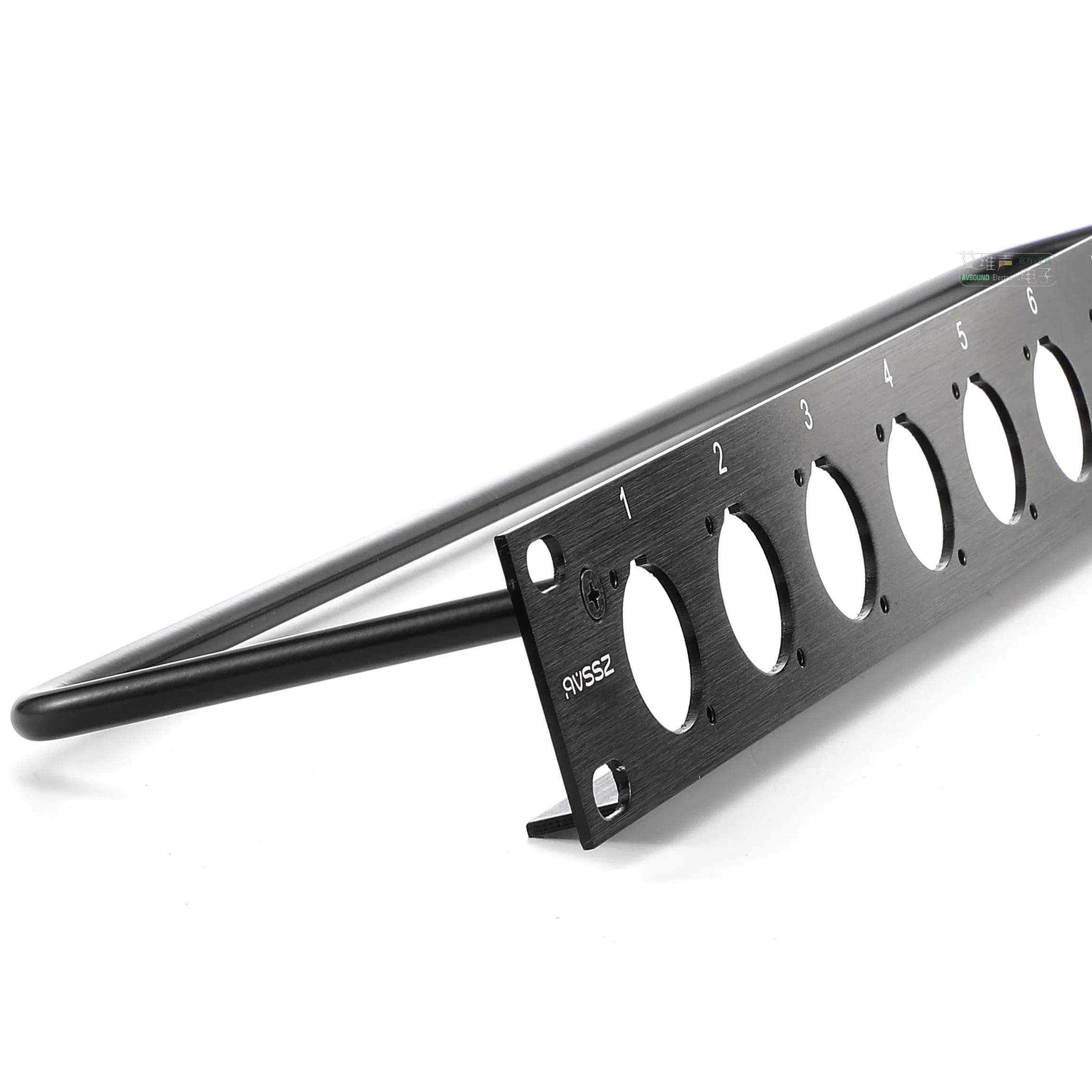 AVSSZ Kast Patchpaneel 19 "8 12 16 24 Kanalen 1U 2U Lege Blind Plaat Past D type XLR RJ45 Netwerk Luidspreker Socket Connector