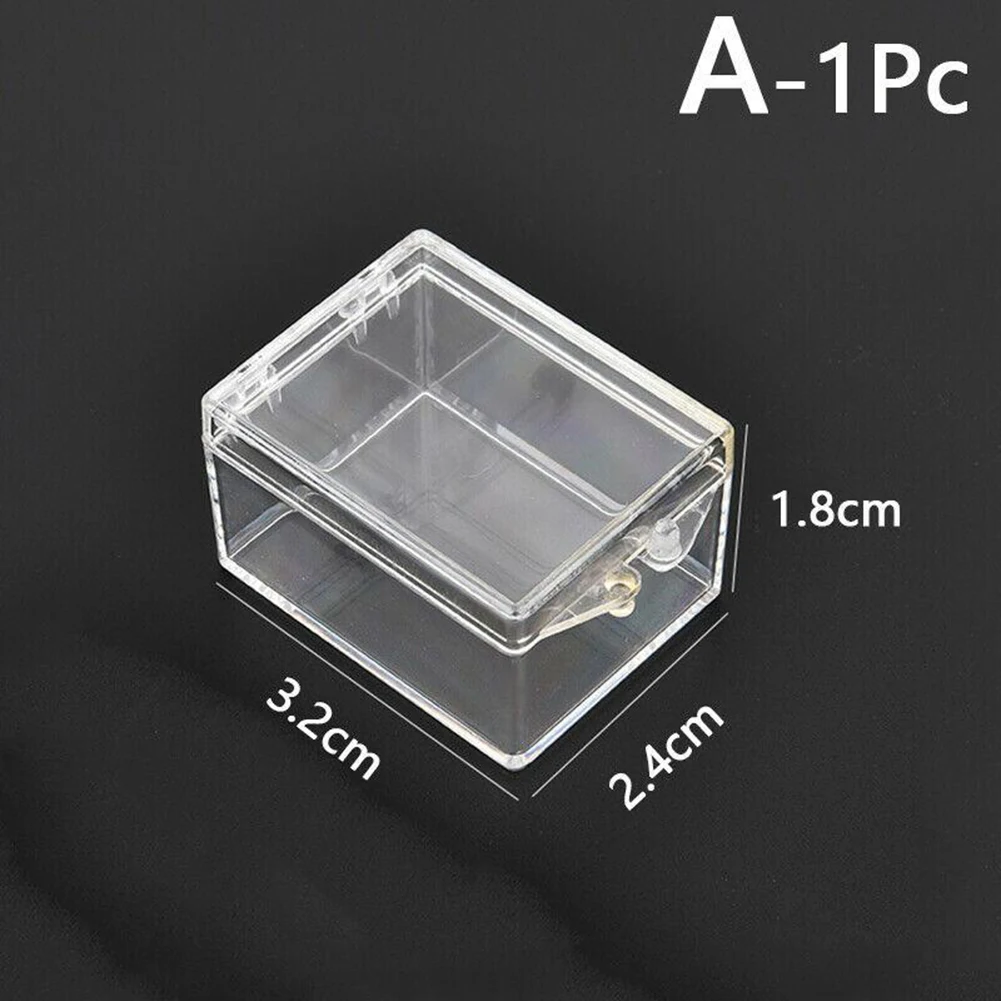 Clear Plastic Box Rectangular Plastic Organizer Small Square Packing Box For Ct Specimen Display Desktop Storage Boxes
