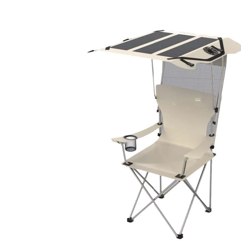 40W sunshade solar portable chair, outdoor travel fishing mobile phone power bank efficient charging