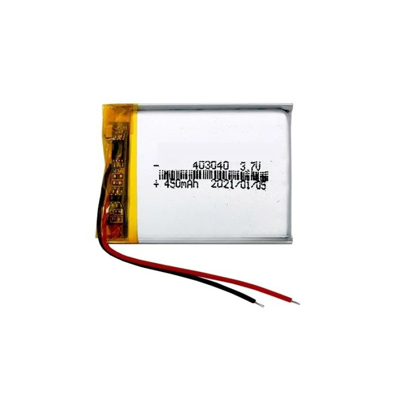 403040 3,7 V 450 mAh oplaadbare lithium-ionbatterij