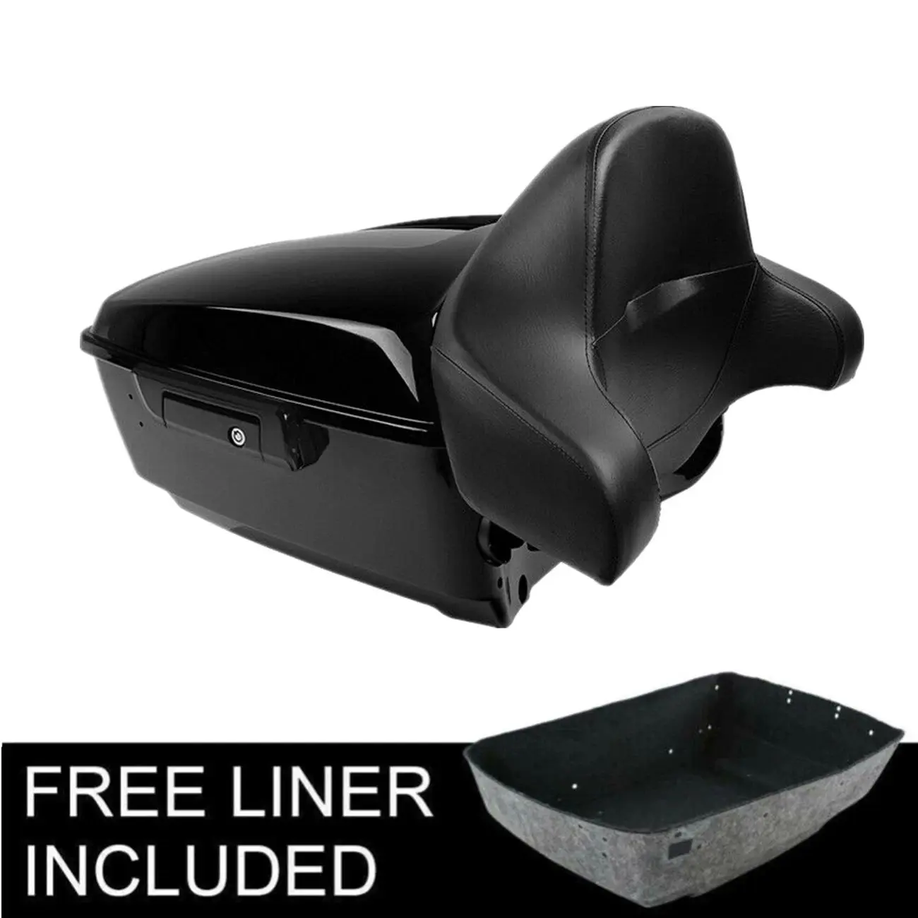 

Motorcycle King Trunk Backrest Pad For Harley Touring Electra Street Glide 2014-2025 Rear Bag