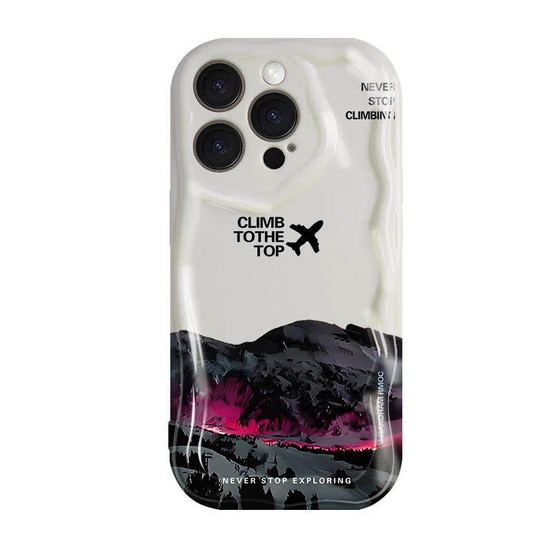ホワイトスノーマウンテン柄スマホケース Samsung Galaxy S25 S24 S23 Ultra S22 Plus S21 FE A16 A24 A26 A36 A56 A55 A54 A53 A52対応