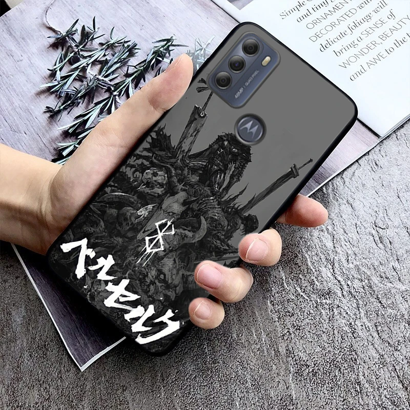 Berserk Guts Phone Case For Moto Edge 50 40 Pro Edge 40 30 Ultra Neo Fusion G Power G Stylus G Play E32 E20 E40