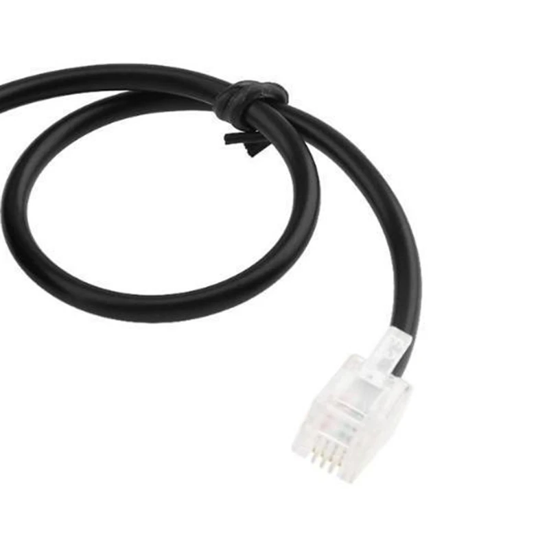 N89r rj9 4p4c macho para porta dupla fêmea conector adaptador de fone de ouvido cabo de extensão adaptador de telefone cabo de extensão de telefone