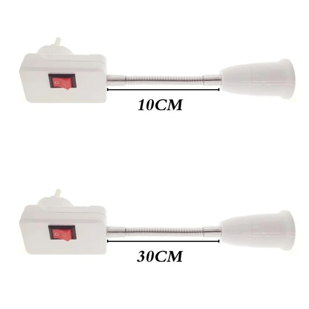 

Portable Lamp Holder E27 Socket Adapter 10Cm 360 Degree Bendable Led Light Base For Home Bar Table Wall Lights Eu Plug