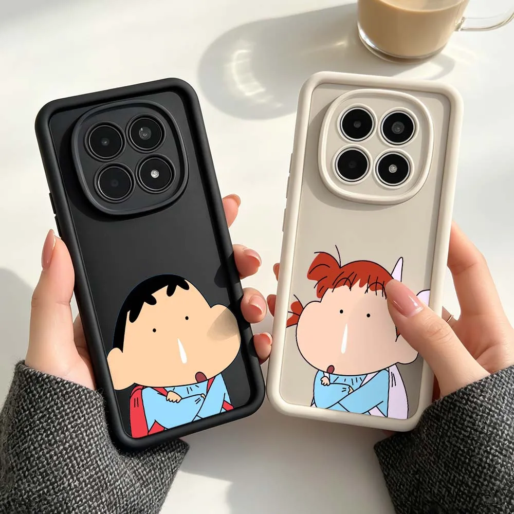 

Comics C-Crayons S-Shin-chans Phone Case For Xiaomi Redmi Note 15 14 13 13R 12 12R 11 11E 11T 11S Pro Plus 5G Eye Ladder Cover