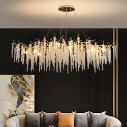 Moderne Luxe Kristallen Plafond Kroonluchter Woonkamer Eetkamer Bar Home Decor Led Hanglamp Villa Slaapkamer Hangende Lamp