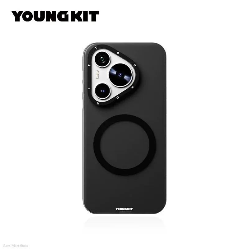 YOUNGKIT Magnetic Phone Case for Huawei Pura 80 Ultra, Micro Matte Back Cover, Slim Shockproof Shell, Wireless Charging