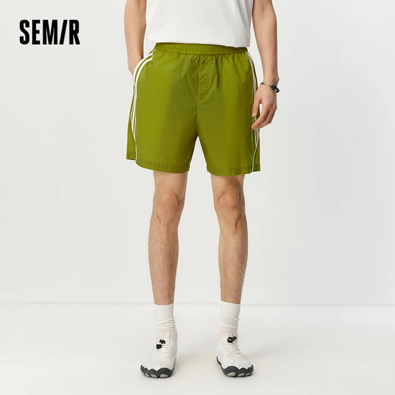 

Мужские шорты Semir с защитой от УФ-излучения, прохладные, в полоску, свободные, прямого кроя, быстросохнущие, для активного отдыха, лето 2026