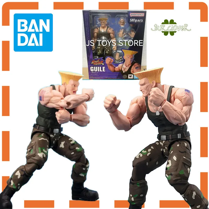 

Bandai Genuine Street Fighter S.H.Figuarts Guile -Outfit 2- Anime Action Figure Toys For Boys Girls Kids Christmas Gift